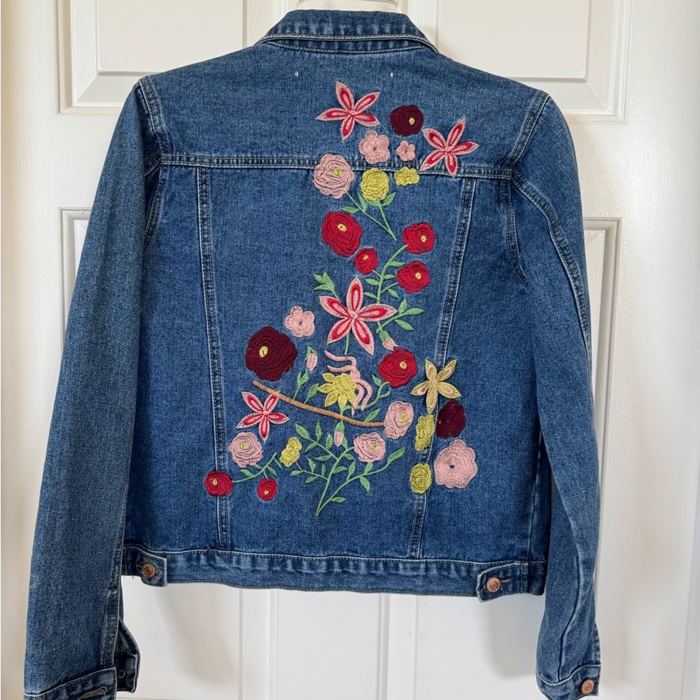 Kimchi Blue Embroidered Denim Jacket